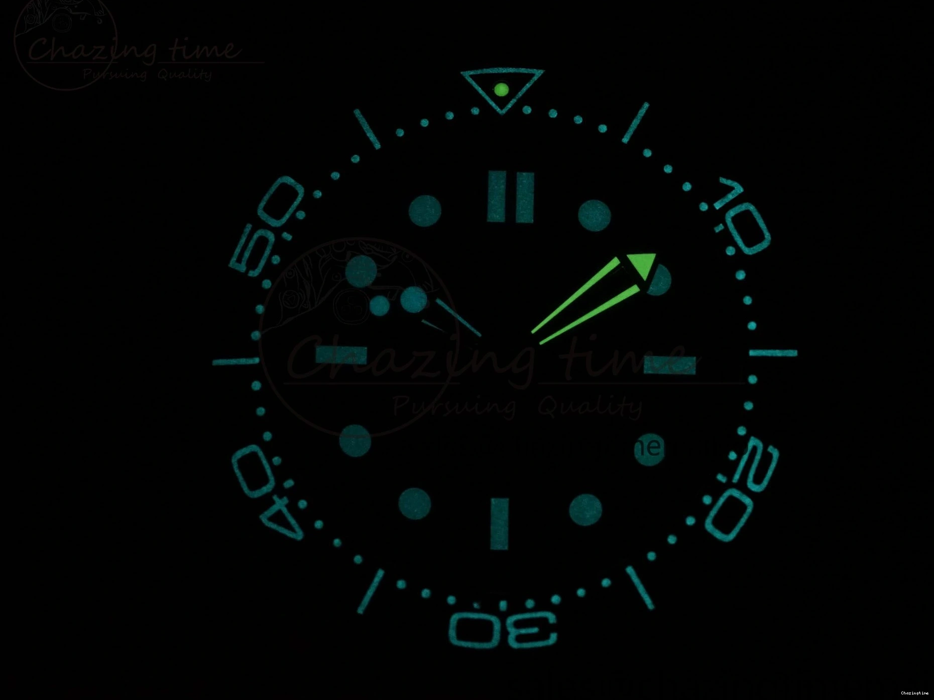 0510 Stylish Seamaster 300M Diver Rose Gold VSF 1:1 Best Edition Black Dial on Mesh Bracelet A 7662